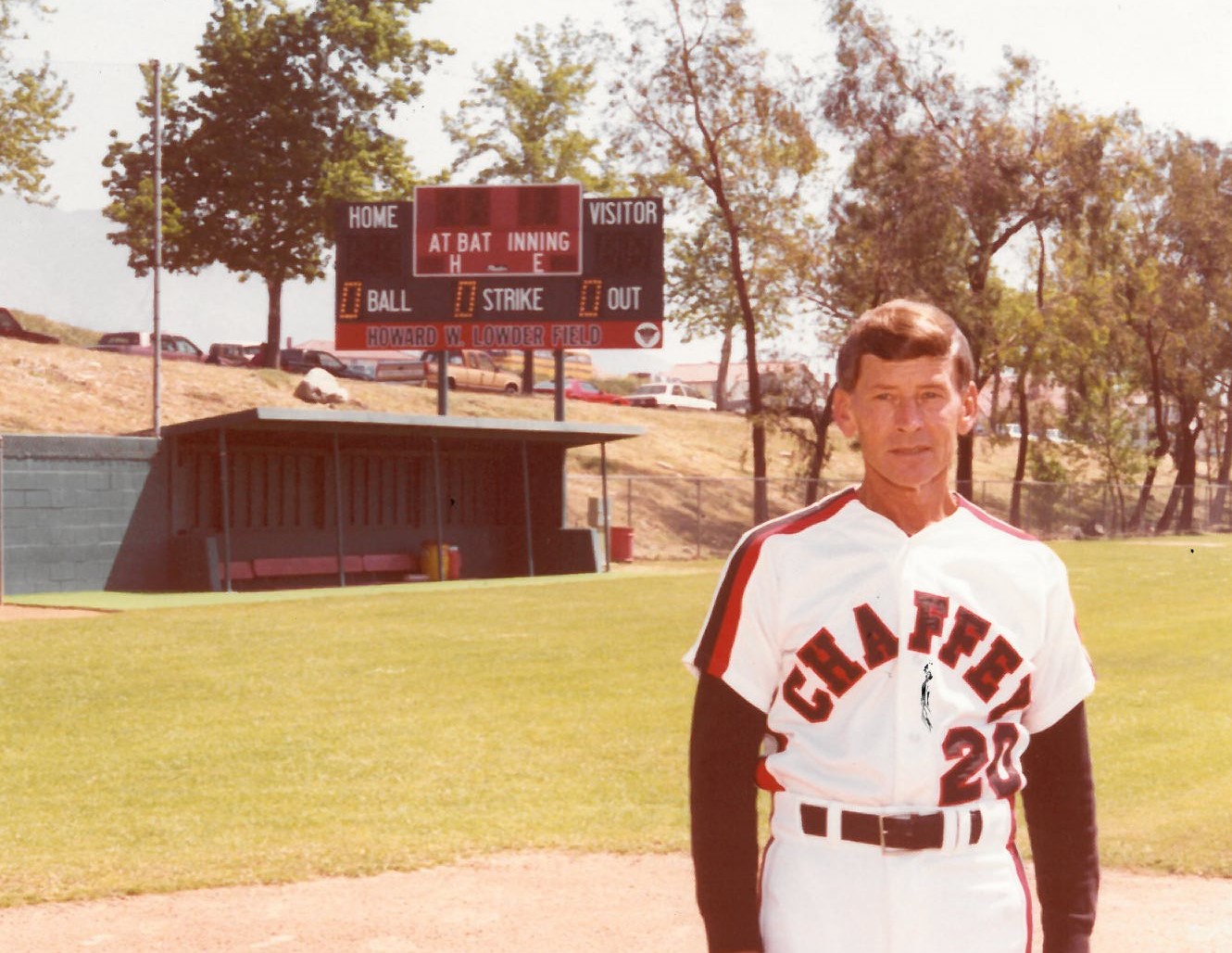 Howard Lowder at field dedication